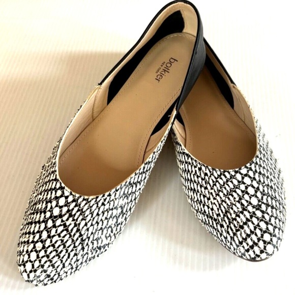 Bakers Shoes - Balkier Women's Monochrome Patterned Flats​